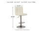 Bellatier Tall UPH Swivel Barstool(2/CN)