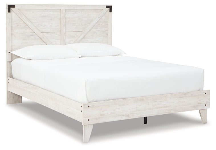 Shawburn Queen Platform Bed with Dresser, Chest and Nightstand