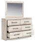 Lawroy Full Panel Bed with Mirrored Dresser and Nightstand